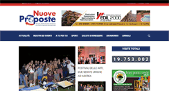 Desktop Screenshot of nuove-proposte.com